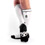 Brutus Gas Mask Party Socks with Pockets - White/black