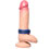 Hard Power Leder Penisring verstellbar - blau