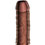 King Cock Plus - 7.5 inch Thrusting Cock with Balls Brown