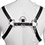 Echtledergeschirr BDSM Top Harness - Schwarz/Wei