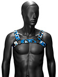 Neoprene Harness - Blue Camouflage