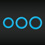 Firefly - Glow in the Dark Cockring Blue - Small
