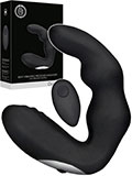 OUCH! Bent Vibrating Prostate Massager - Schwarz