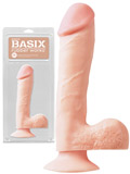 Basix Fat 7.5 inch Dong Flesh with Suction Cup and Balls