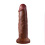 King Cock - Vibrierender Mini Sex Ball mit 7 inch Dildo braun
