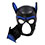 Puppy Play Dog Mask - Black/Blue