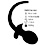Puppy Tail No 3 - Silikon Analplug - Schwarz