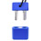 Push Xtreme Fetish - Double Inhaler with Magnetic Lock - Blue
