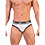 - Push - Premium Mesh Hole Brief - Wei/Schwarz