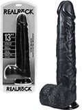 RealRock - Dildo 13 inch mit Hoden - Extra Thick