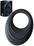 10 Speed Spire Vibrating Cockring Black