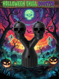 Halloween Skull Double Booster Small