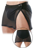 Circuit Mesh Skirt - Schwarz